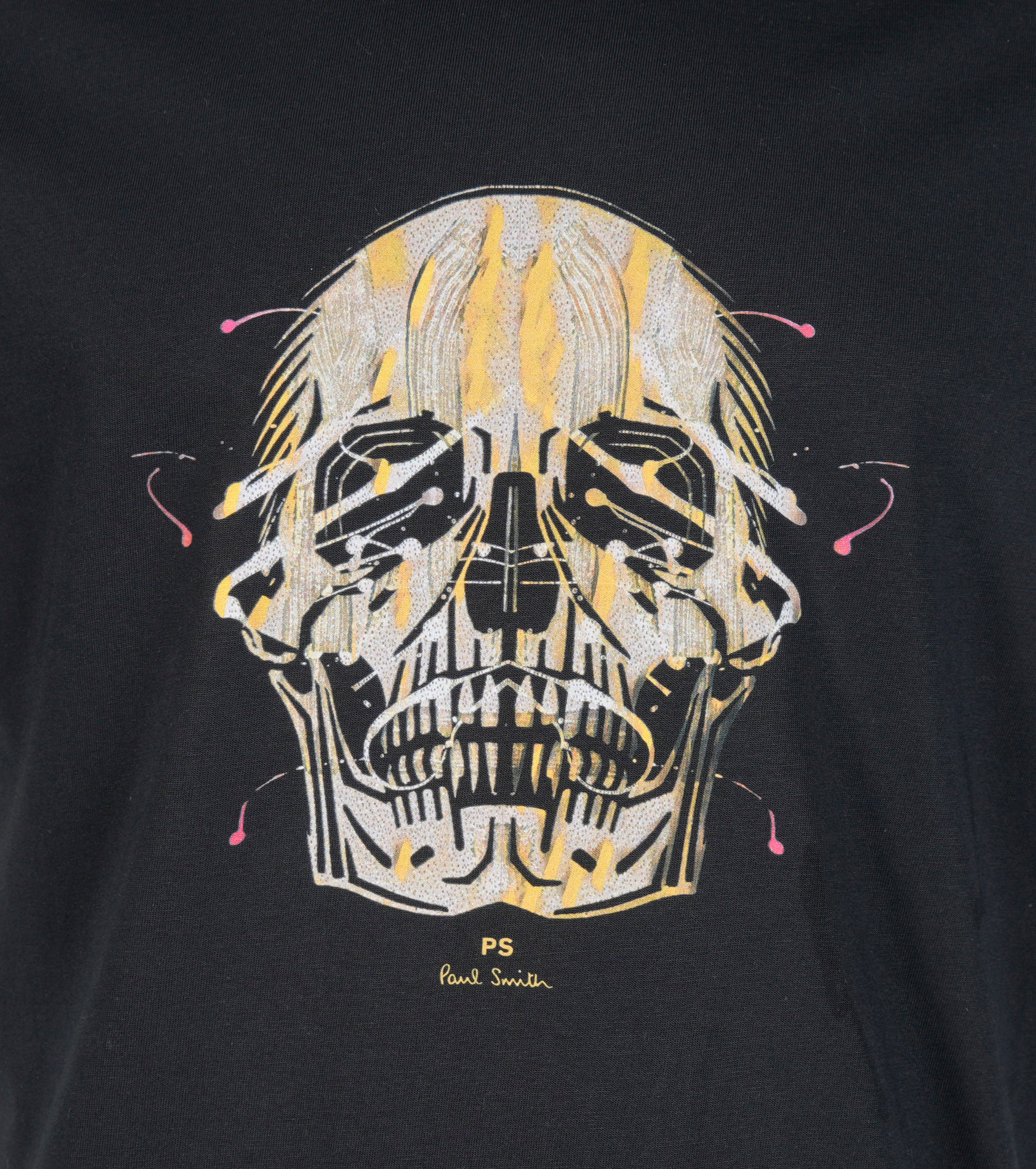 Casual Fit Skull T Shirt Black