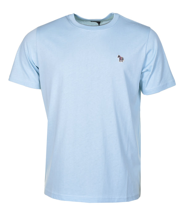 Regular Fit Zebra T Shirt 41D Sky Blue