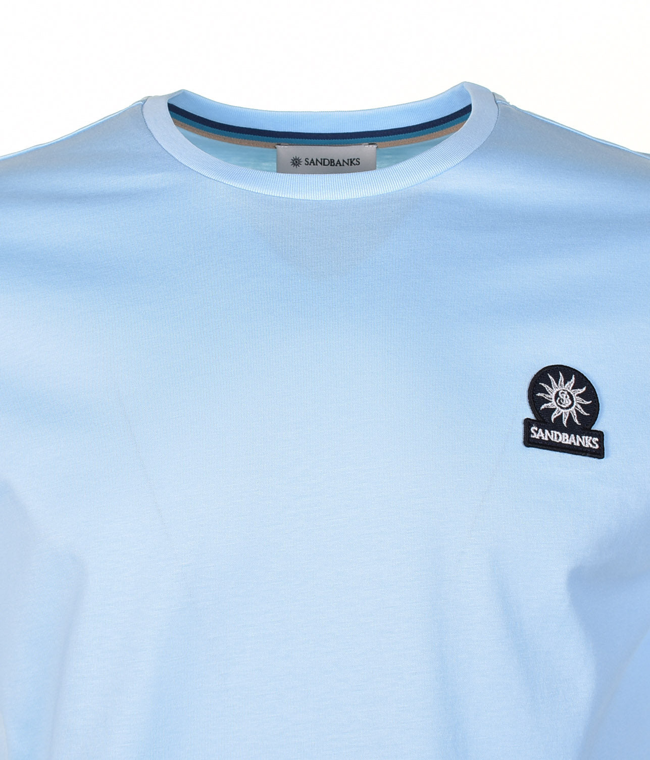 Badge Logo T Shirt Crystal Blue