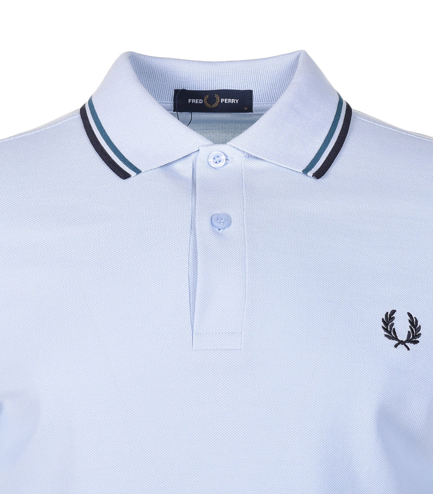 Short Sleeve Twin Tipped Polo Shirt Light Smoke Petrol