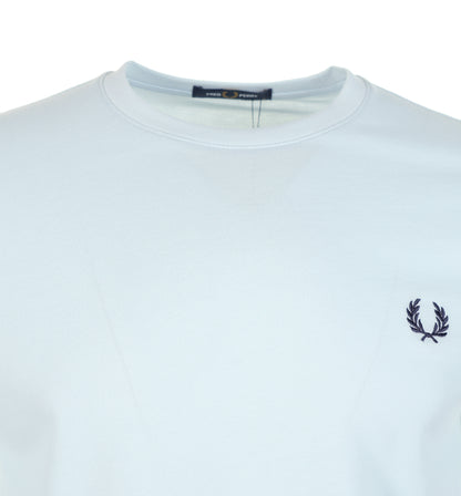Striped Cuff Pique T Shirt Light Ice