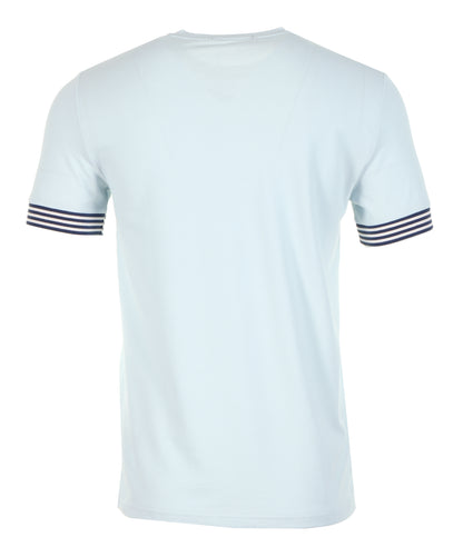 Striped Cuff Pique T Shirt Light Ice