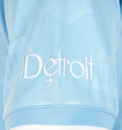 Short Sleeve Hartt's Football T Shirt Jacquard Bluebird