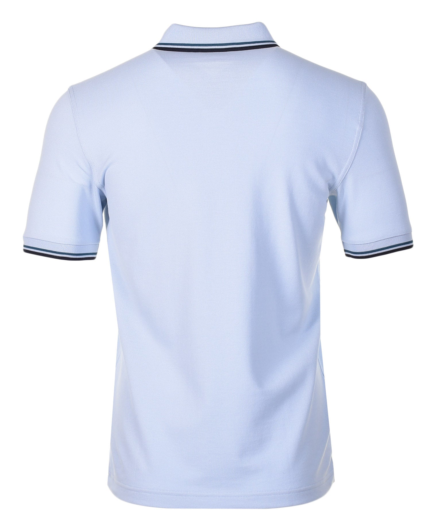 Short Sleeve Twin Tipped Polo Shirt Light Smoke Petrol