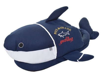 Shark Slippers Navy White