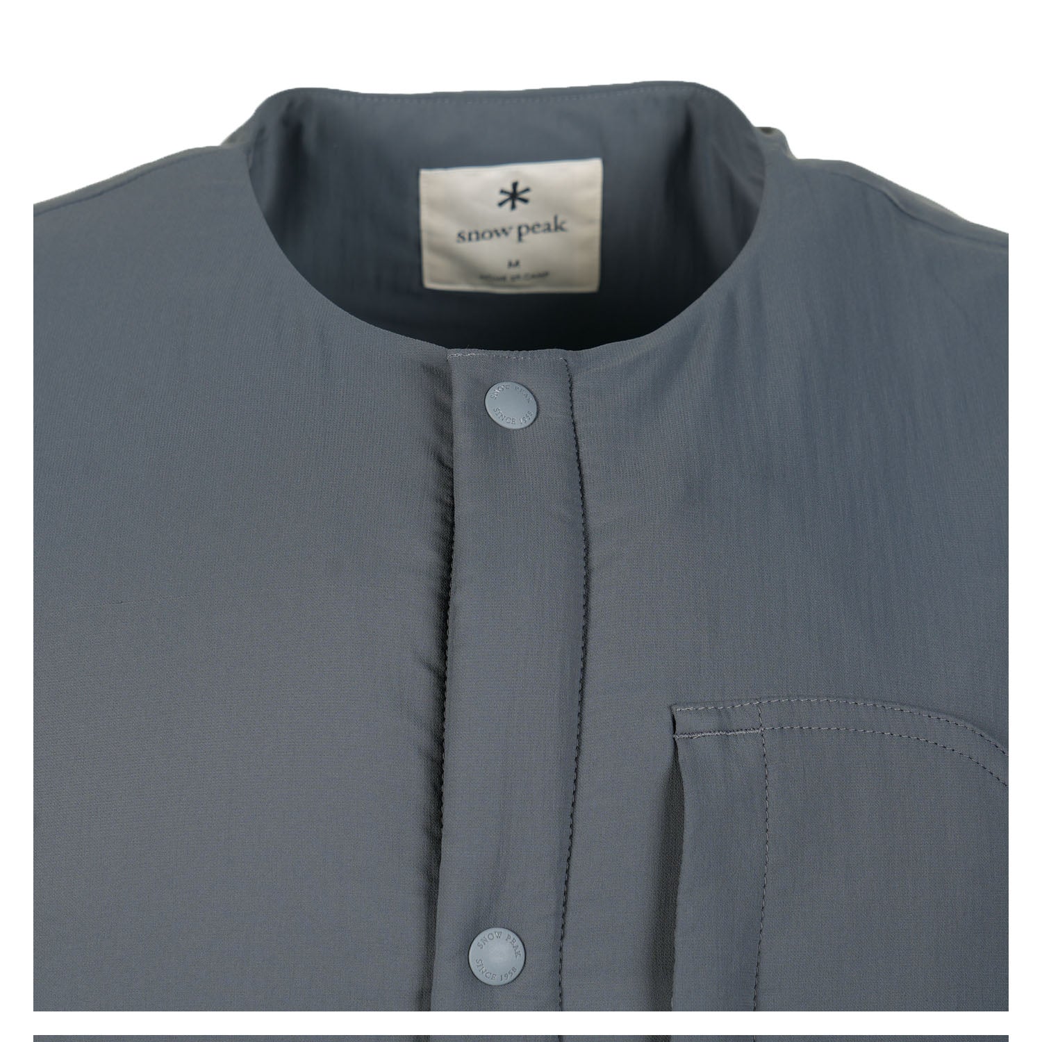 Neckline of Snow Peak Flexible Insulated Vest