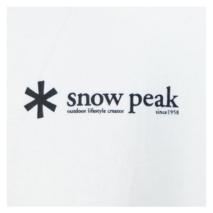 Soft Cotton Relaxed Fit Logo Long Sleeve T Shirt Off White
