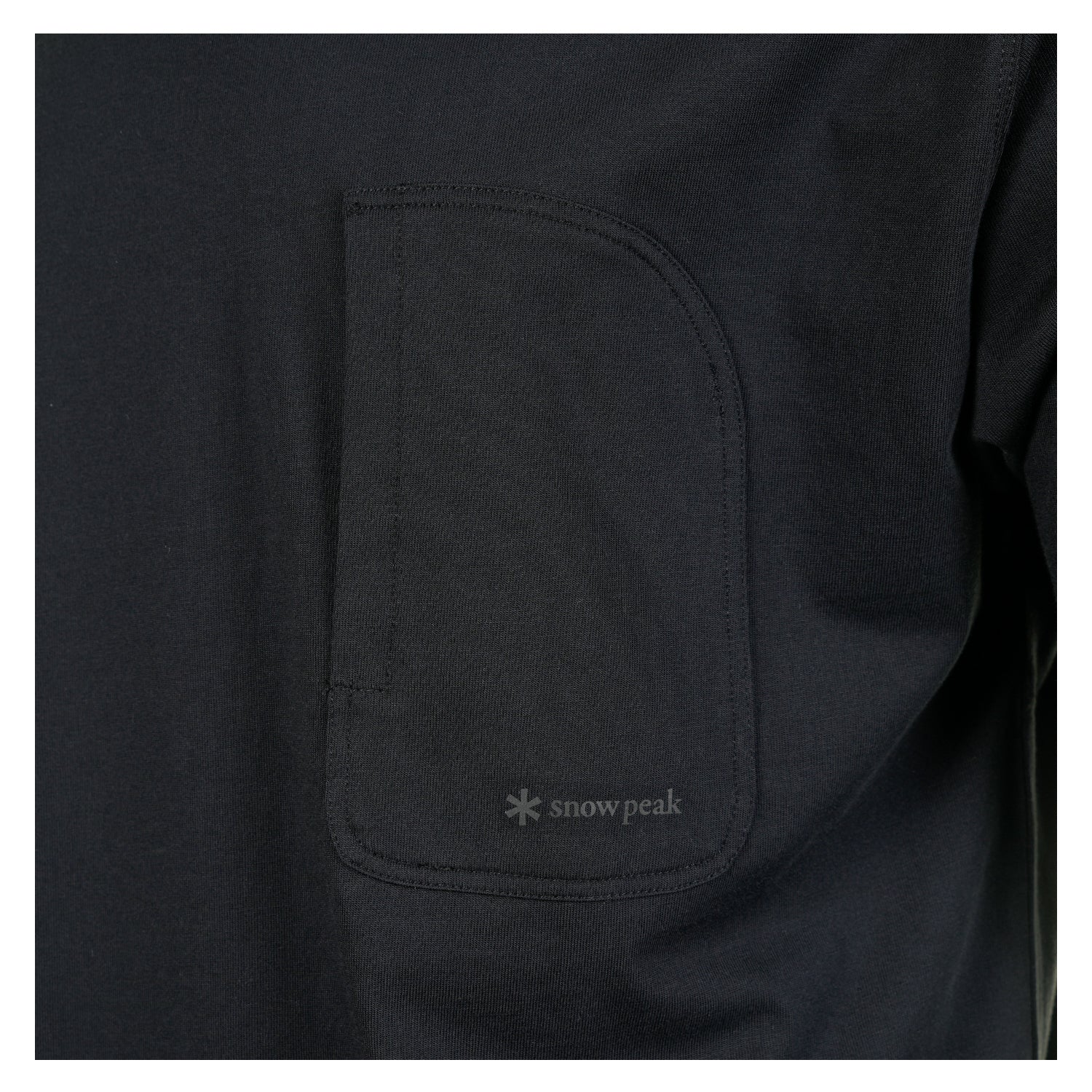 Mercerised Pocket T Shirt Black