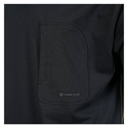 Mercerised Pocket T Shirt Black