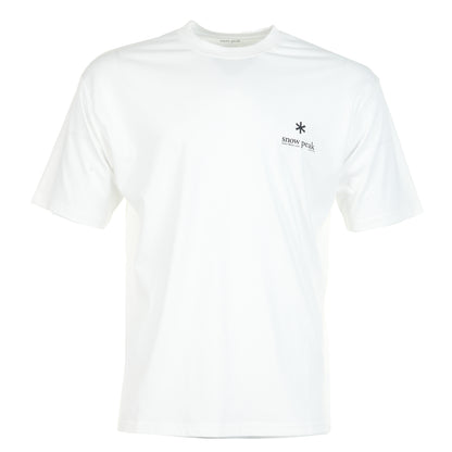 Soft Cotton Relaxed Fit Logo T Shirt Off White