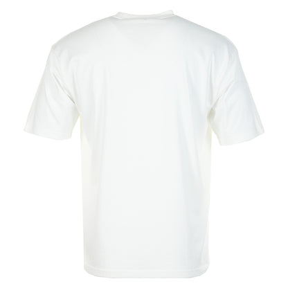 Soft Cotton Relaxed Fit Logo T Shirt Off White