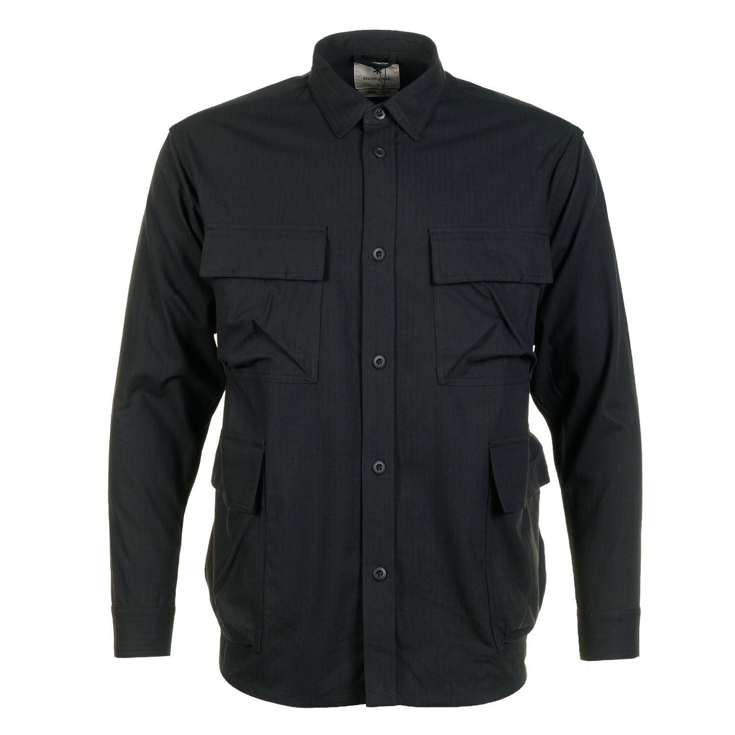 Snow Peak TAKIBI Herringbone Shirt Jacket Black