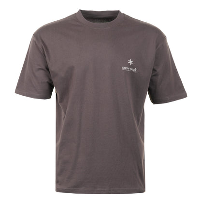 Soft Cotton Relaxed Logo T Shirt Brown