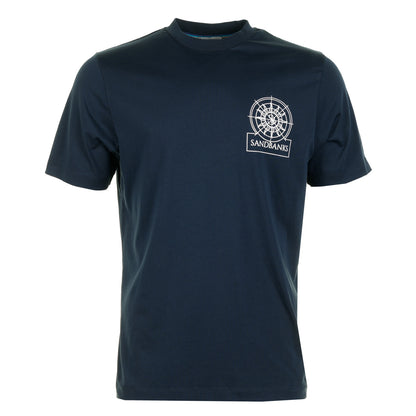 sandbanks Sonar T Shirt Navy