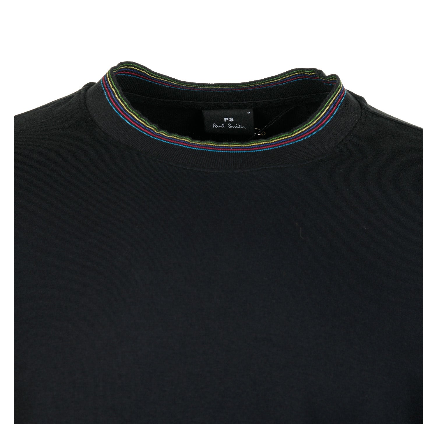 Regular Fit Sport Stripe Short Sleeve T Shirt Black
