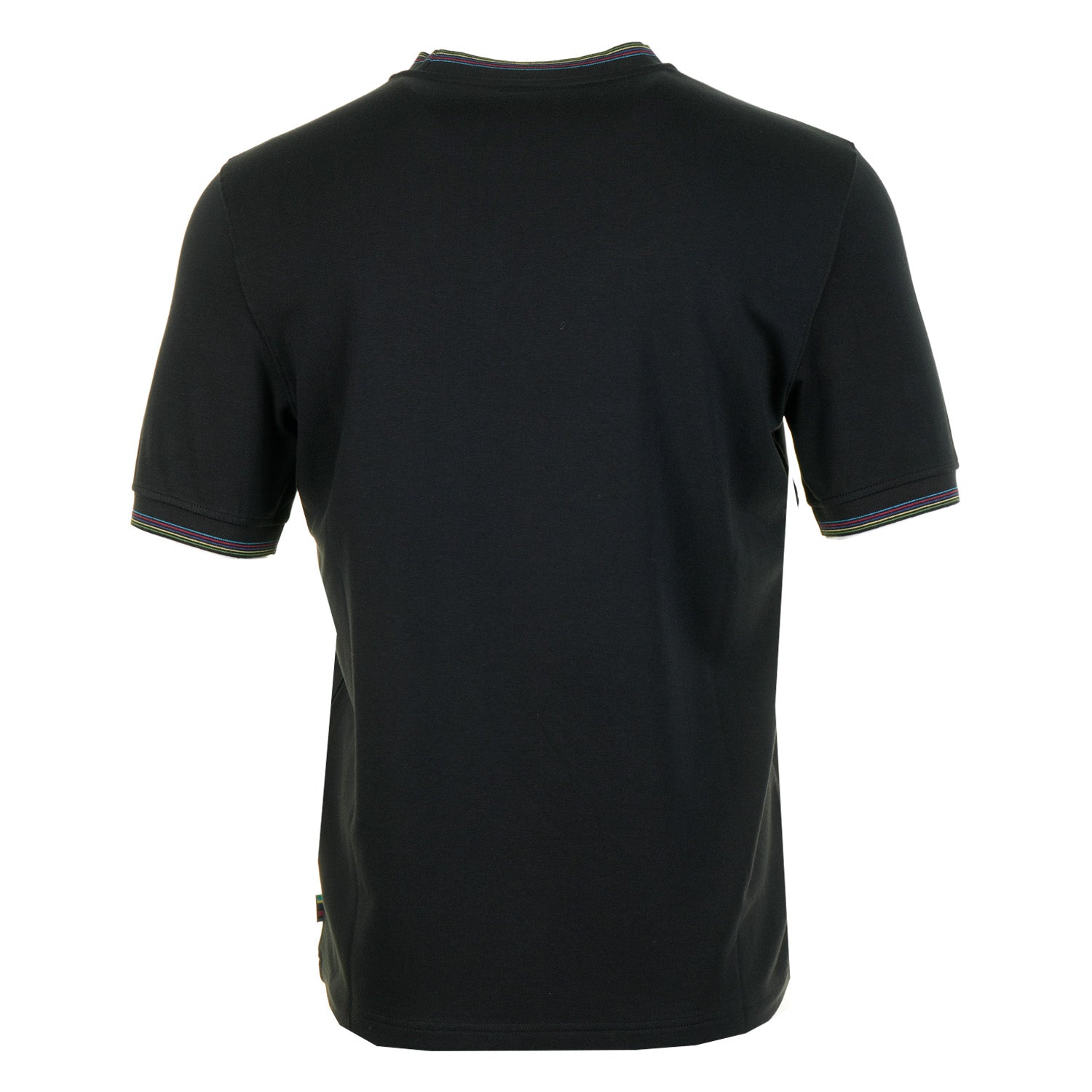 Regular Fit Sport Stripe Short Sleeve T Shirt Black