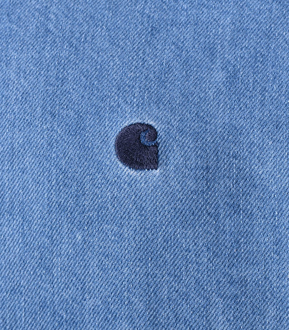 Short Sleeve Lucas Denim Shirt Blue Stone Washed