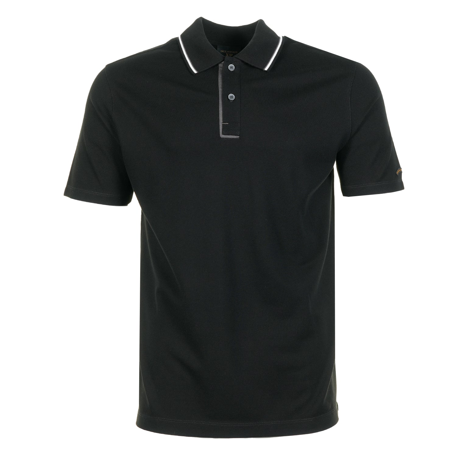 Short Sleeve XSoft Tipped Polo Shirt Black