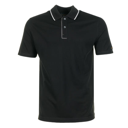 Short Sleeve XSoft Tipped Polo Shirt Black