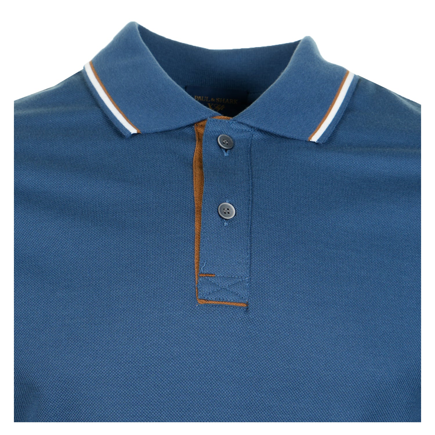 Short Sleeve XSoft Tipped Polo Shirt Blue