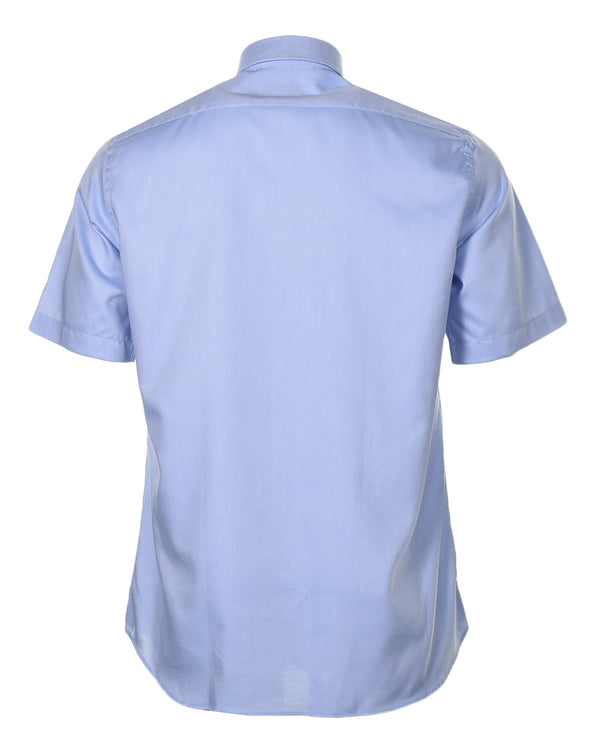 Short Sleeve Badge Oxford Shirt Sky