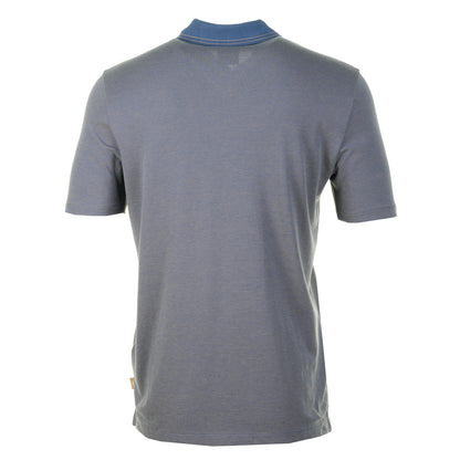Zip Polo Shirt Stitch Indigo