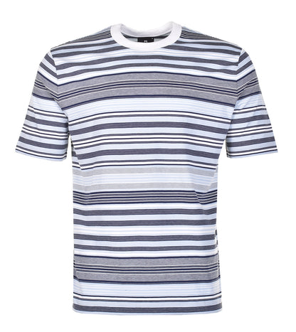 Casual Fit Stripe T Shirt Off White