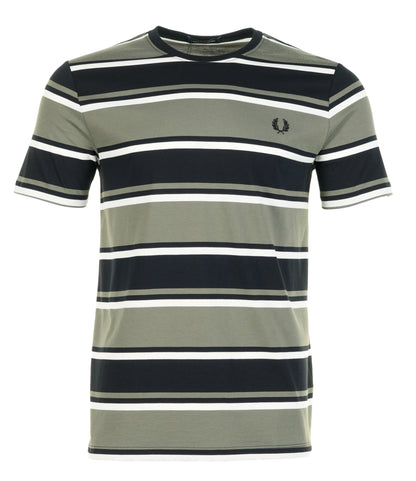 Bold Stripe T Shirt Black
