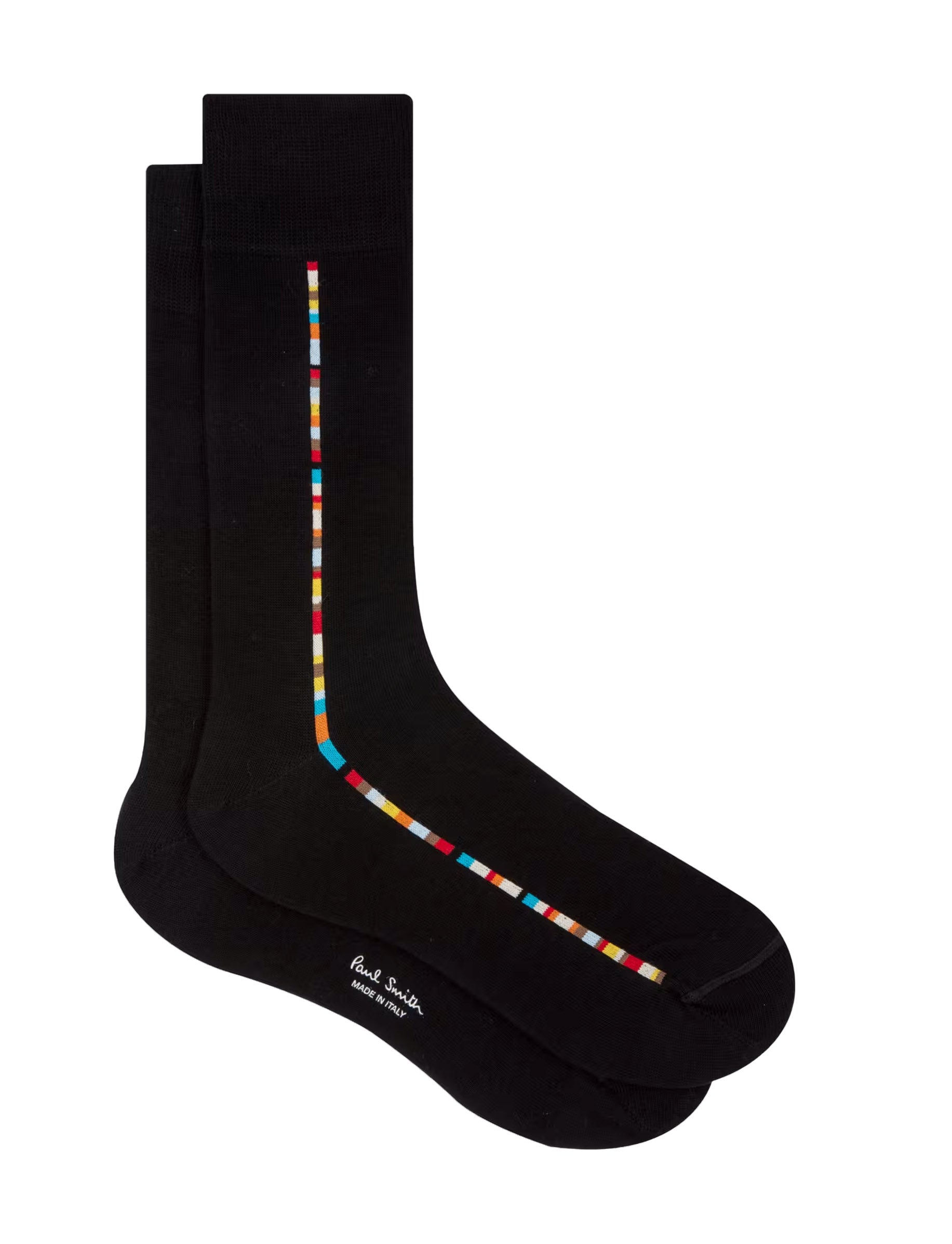 Signature Stripe Central Stripe Socks Black