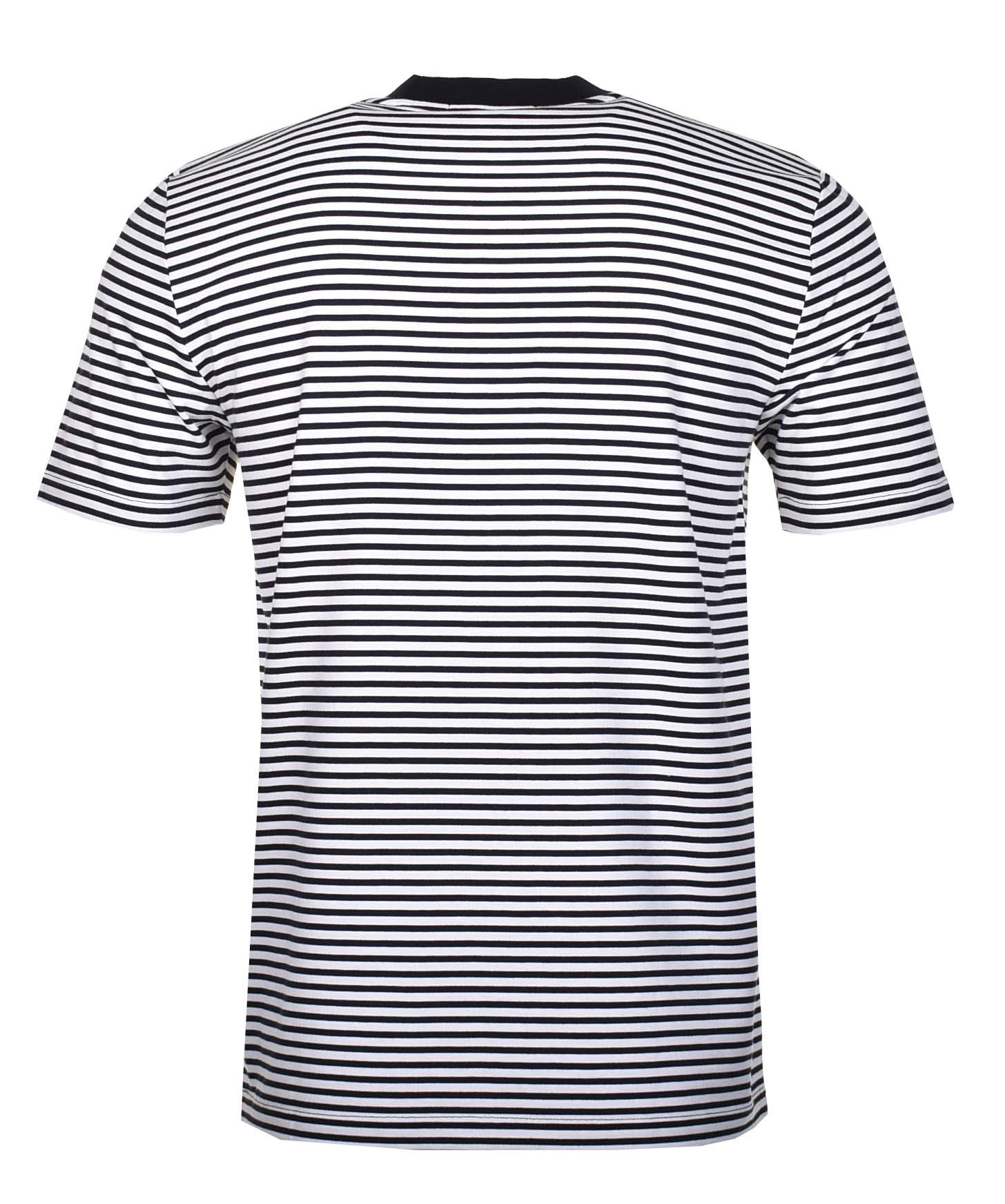 Fine Stripe T Shirt Navy Snow White