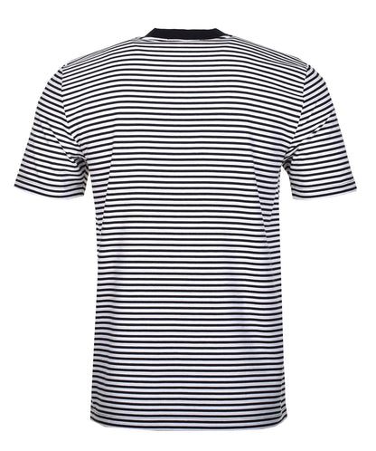 Fine Stripe T Shirt Navy Snow White