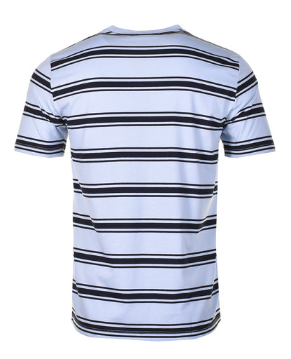 Fine Stripe T Shirt Light Smoke