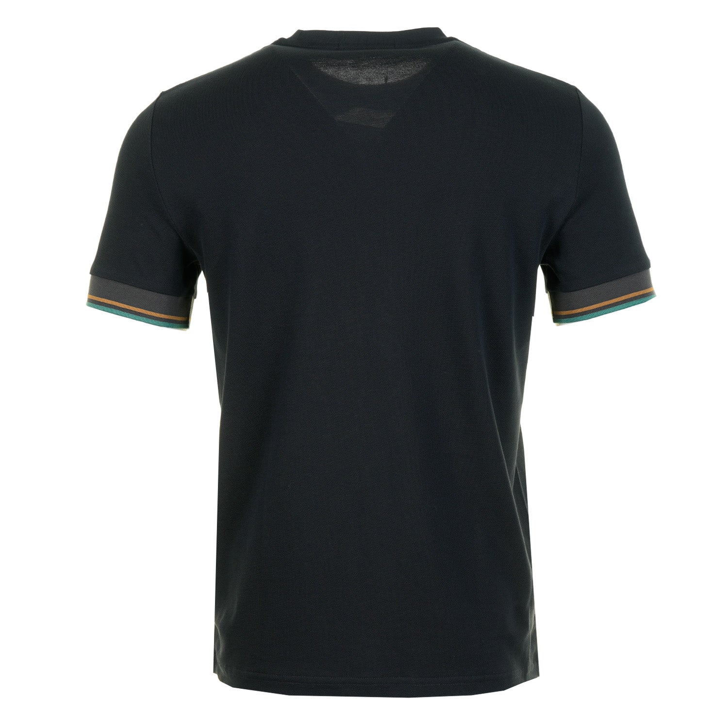 Twin Tipped Cuff Pique T Shirt Navy