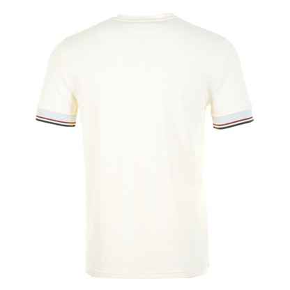 Twin Tipped Cuff T Shirt Ecru
