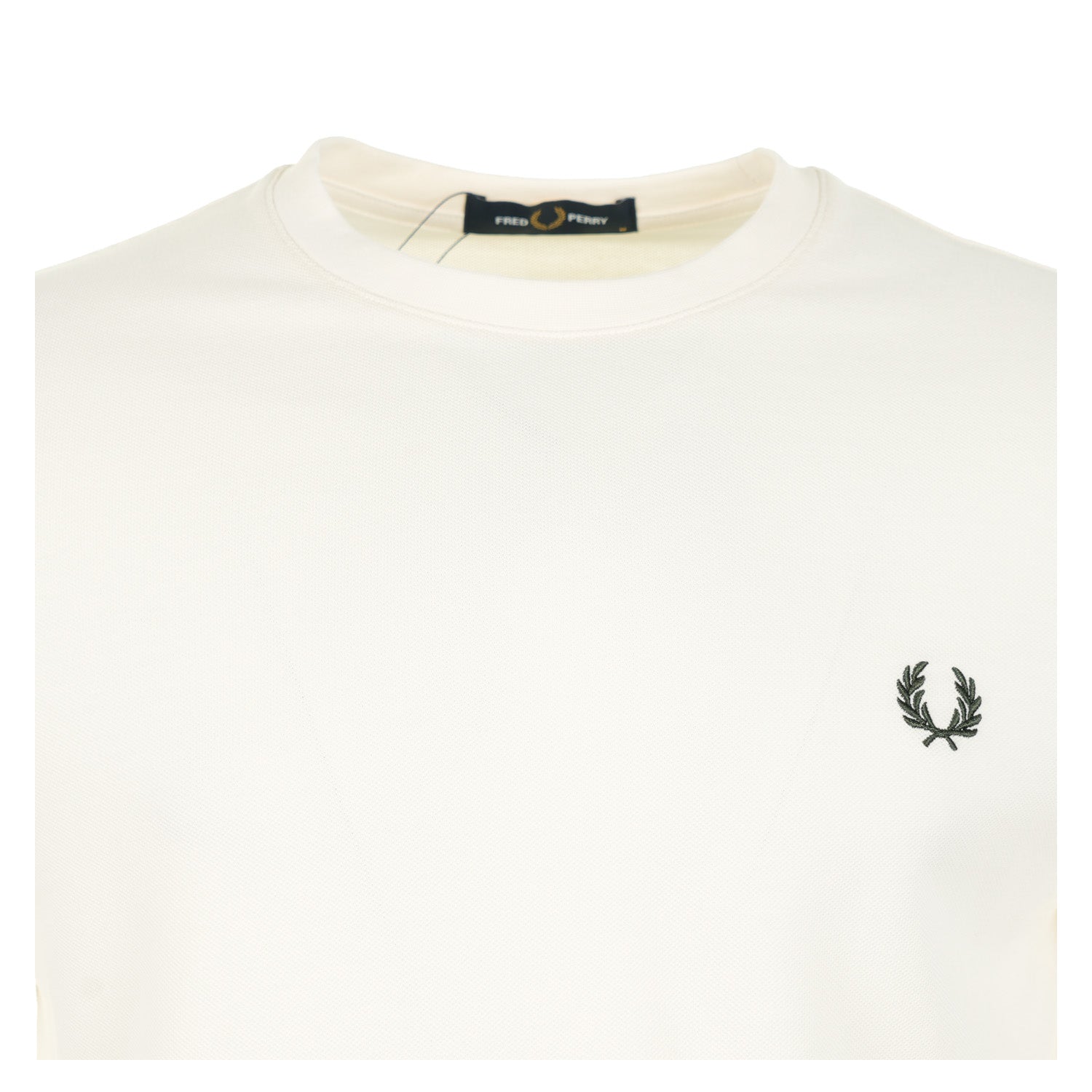 Twin Tipped Cuff T Shirt Ecru
