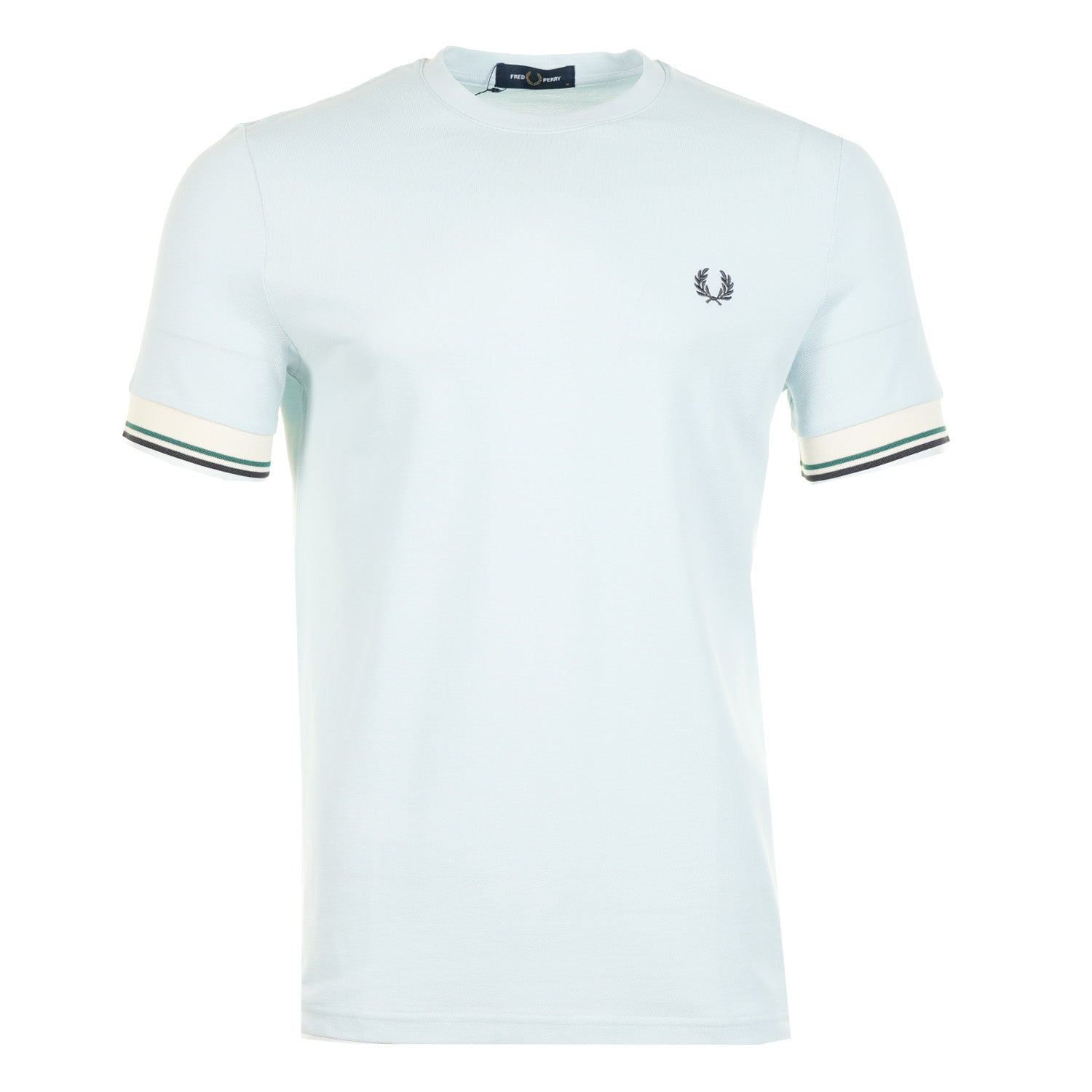 Twin Tipped Cuff Pique T Shirt Light Ice