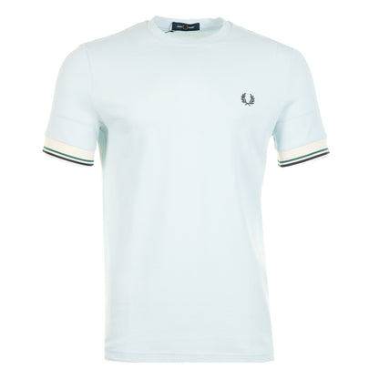 Twin Tipped Cuff Pique T Shirt Light Ice
