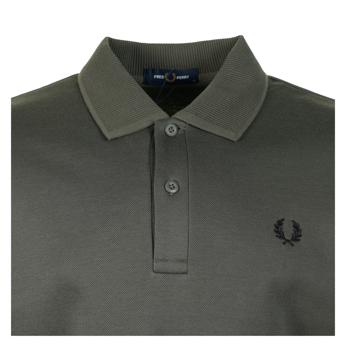Colour Block Collared Sweatshirt Field Green