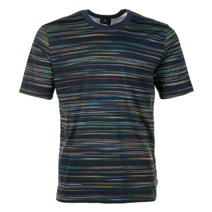 Casual Fit Stripe T Shirt Very Dark Navy