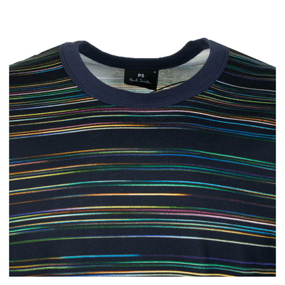Casual Fit Stripe T Shirt Very Dark Navy