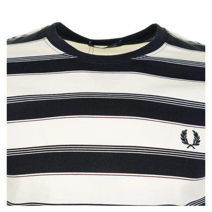 Fine Stripe T Shirt Navy