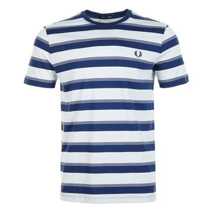 Fine Stripe T Shirt French Navy