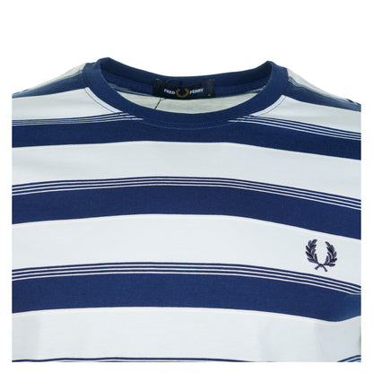 Fine Stripe T Shirt French Navy