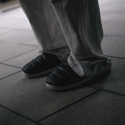Subu Eco Leather Slippers Black