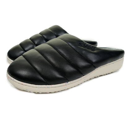 Subu Eco Leather Slippers Black