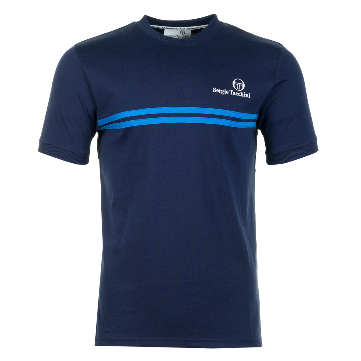 New Supermac Short Sleeve Tee Maritime Blue / Princess Blue