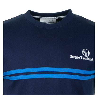 New Supermac Short Sleeve Tee Maritime Blue / Princess Blue
