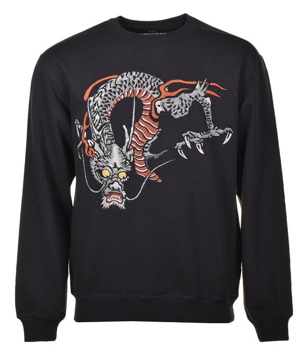 Duelling Dragons Crew Sweatshirt Black