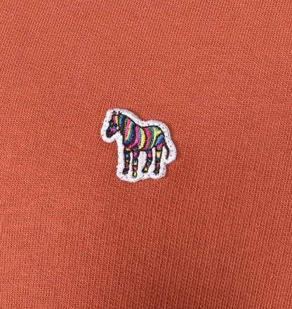 Zebra Crew Sweatshirt Dark Rust