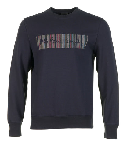 Stripe Sweatshirt Navy